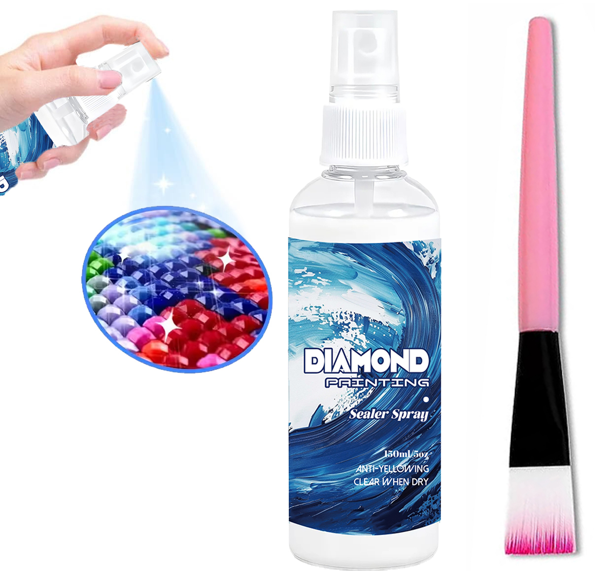 Resin Art Painting - Spray de scellement pour peinture diamantée