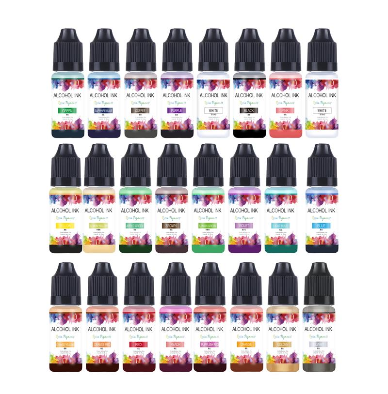 Resin Pigment Alcohol Ink - DcInk-Pigment de Diffusion de Résine Xy,