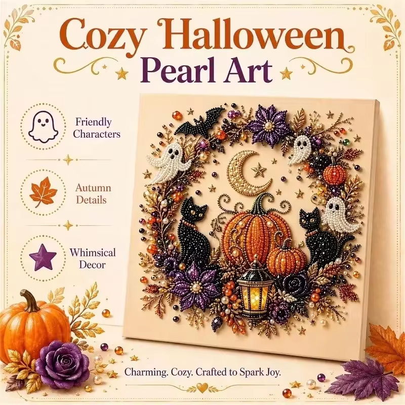 Resin Art For Beginners - Kit d'art perles fantômes d'Halloween pour