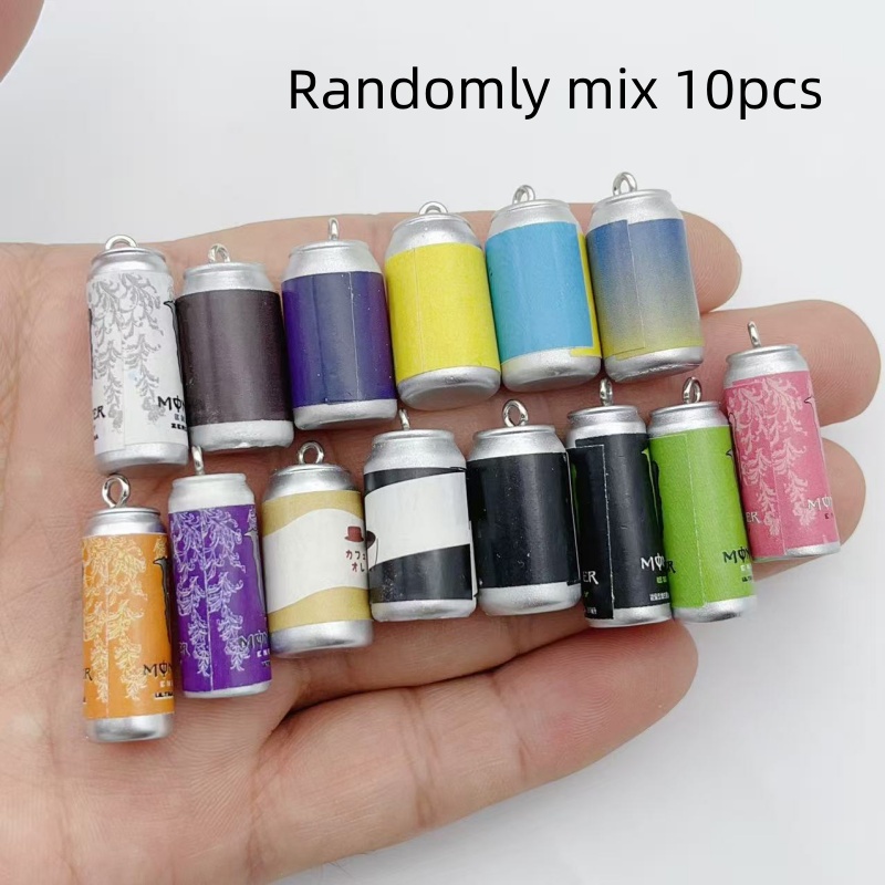 Resin Art Pendant - 10 Breloques Miniature en Résine en
