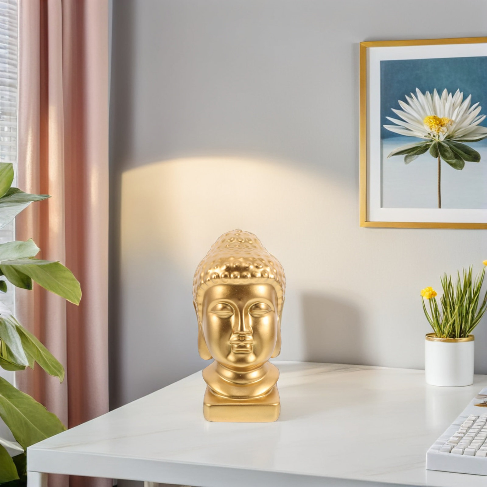 Resin Art Decor - Statue d'art en résine Tête de