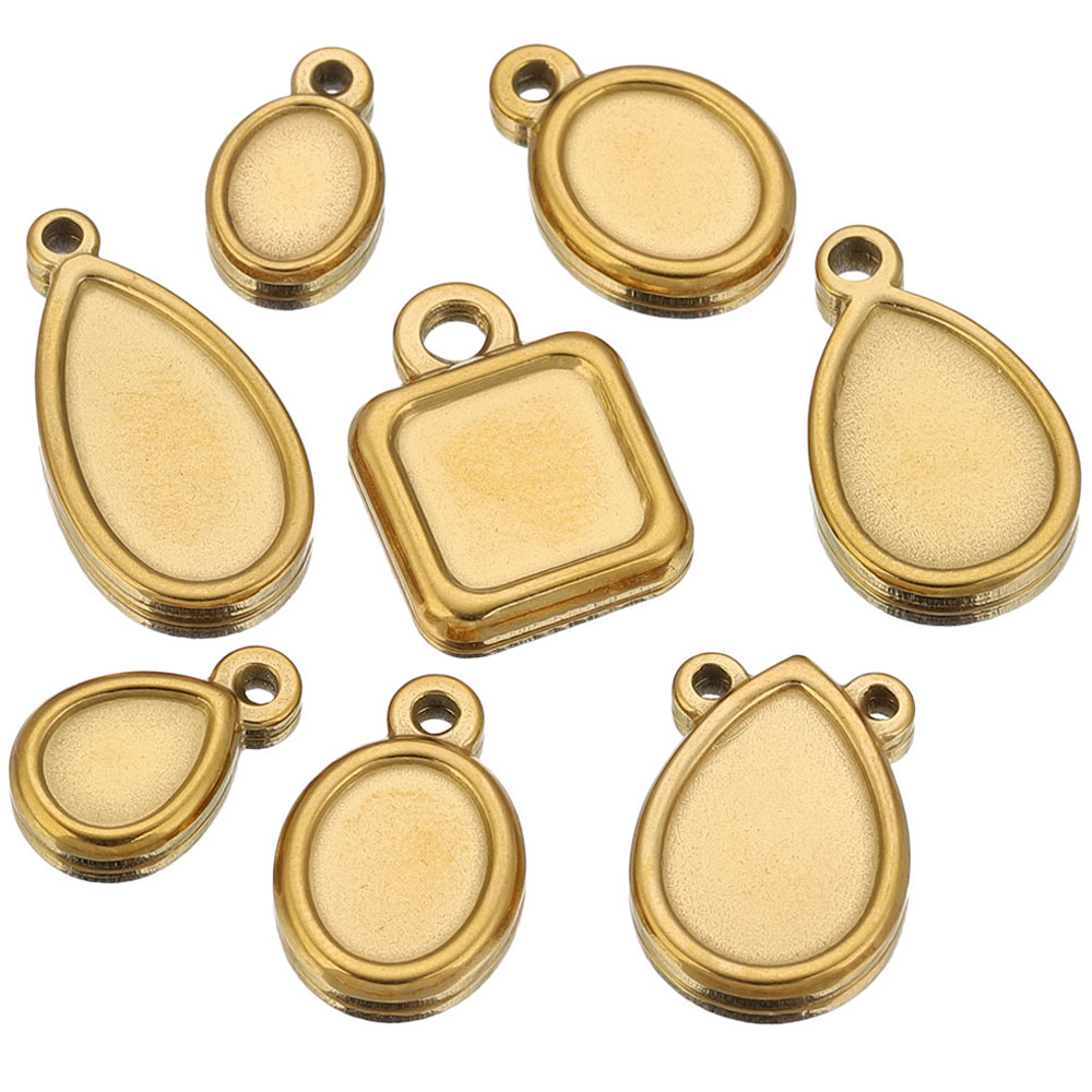 Resin Art Pendant - 5 pièces de supports de pendentifs