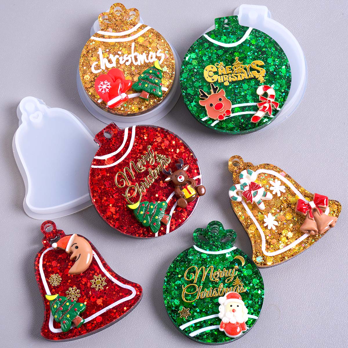 Resin Art Kit With Molds - Moule en Silicone pour pendentif d'étiquette