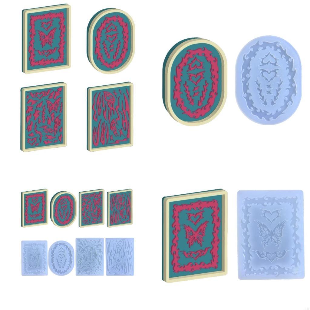 Resin Art Equipment - Moule en Silicone en forme papillon,