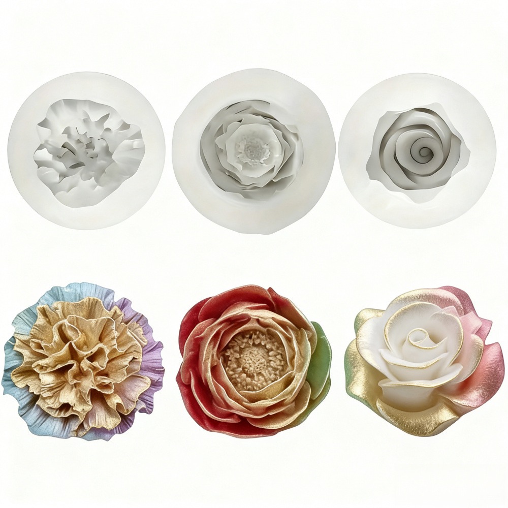 Resin Art For Wedding Gift - Moules en silicone 3 pièces pour
