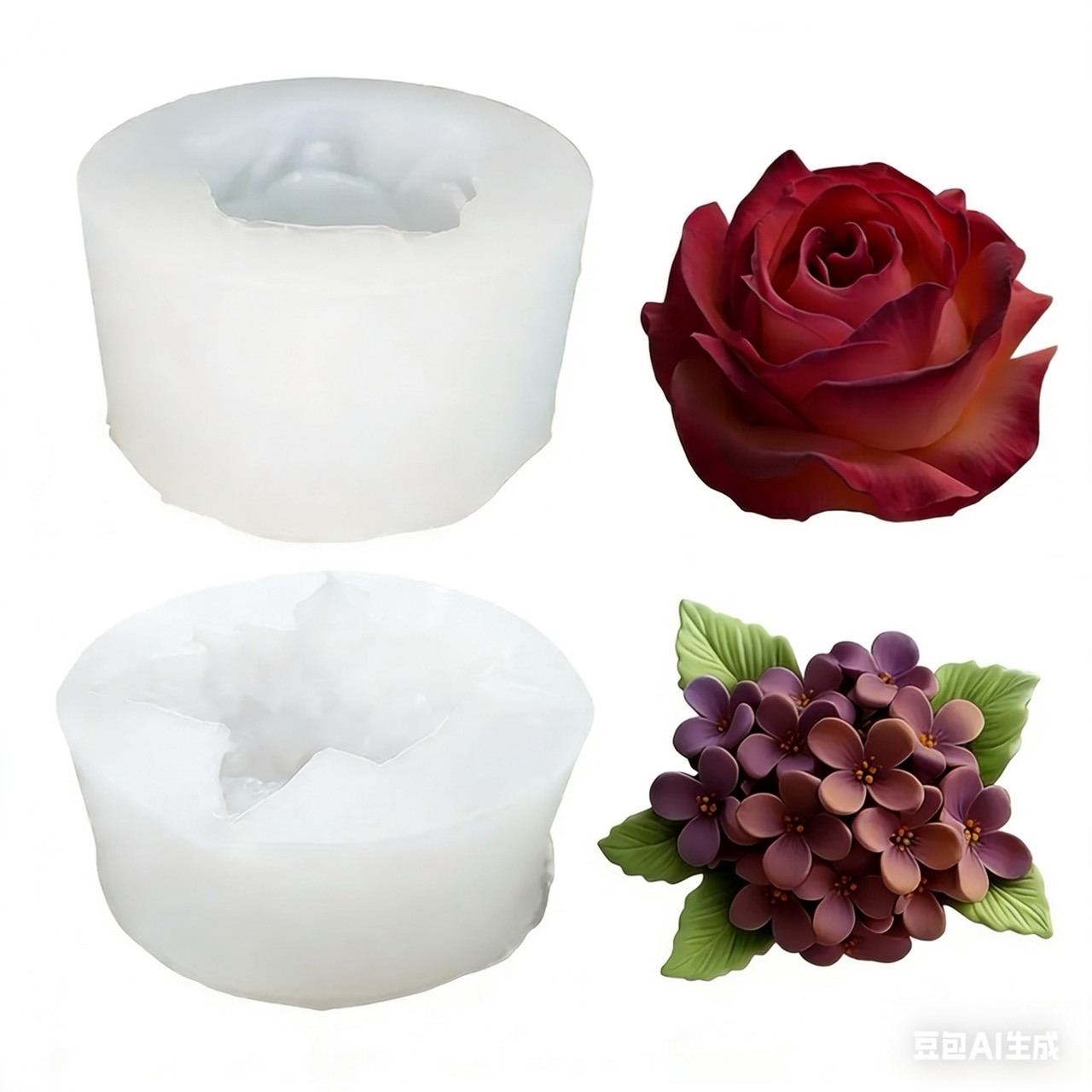 Resin Art For Wedding Gift - 2 morceaux de moules en silicone