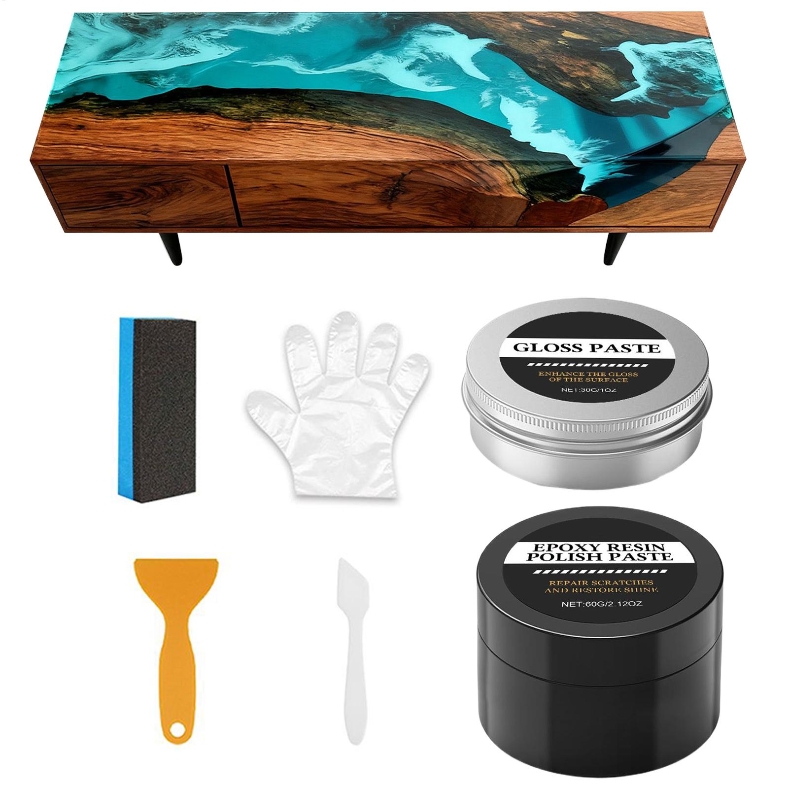 Resin Art Table - Kit de polissage en résine époxy,