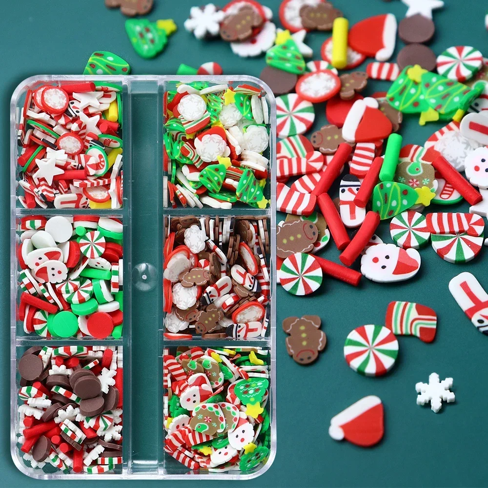 Resin Art Clay - Tranches d'argile polymère de noël, remplissage