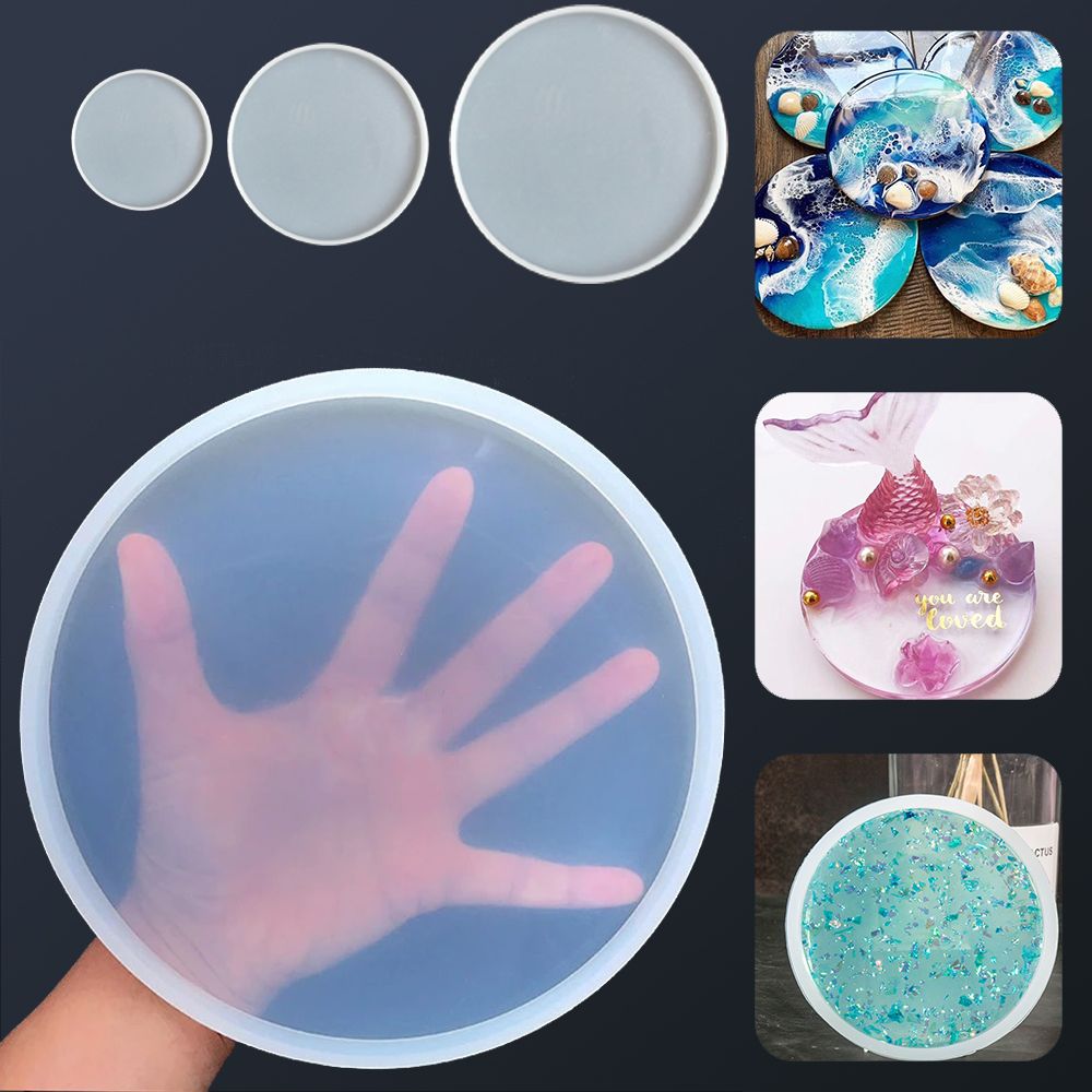 Resin Art Equipment - Dessous de verre rond transparent des