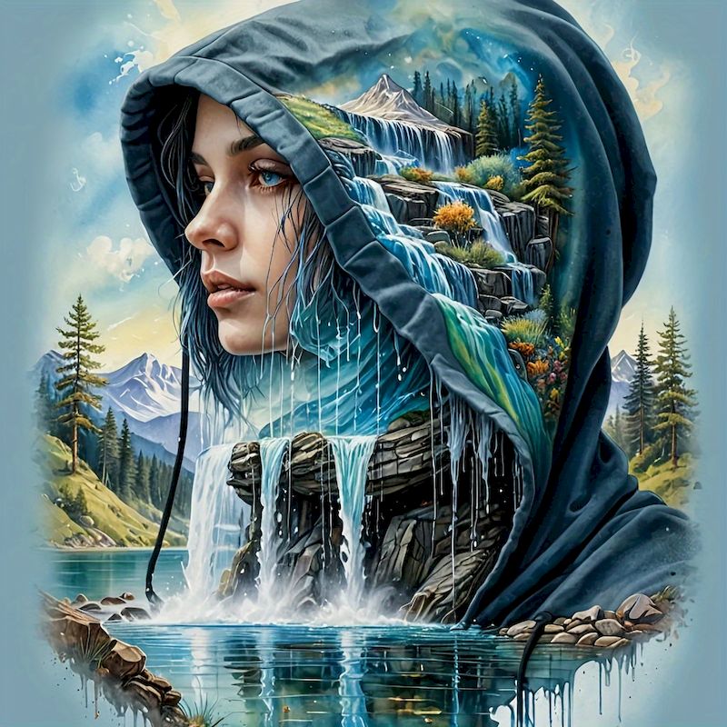 Resin Art Wallpaper - SDOYUNO-Peinture diamant pour femme, paysage, terre,