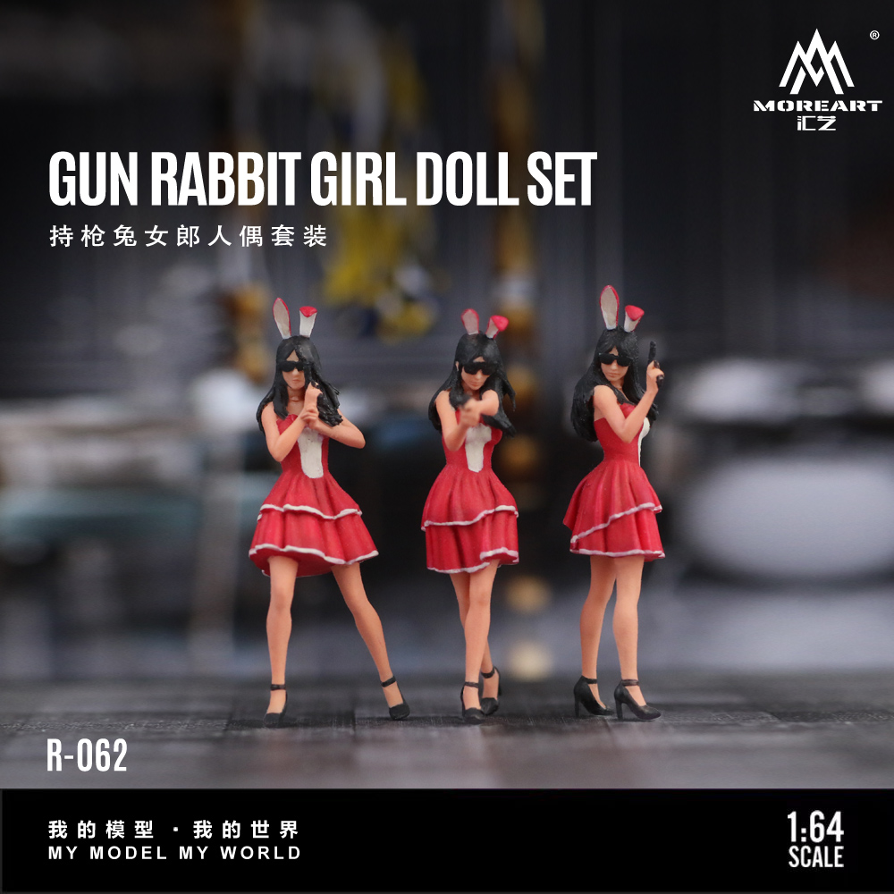 Resin Art Decor - Plus d'art 1:64 le lapin fille
