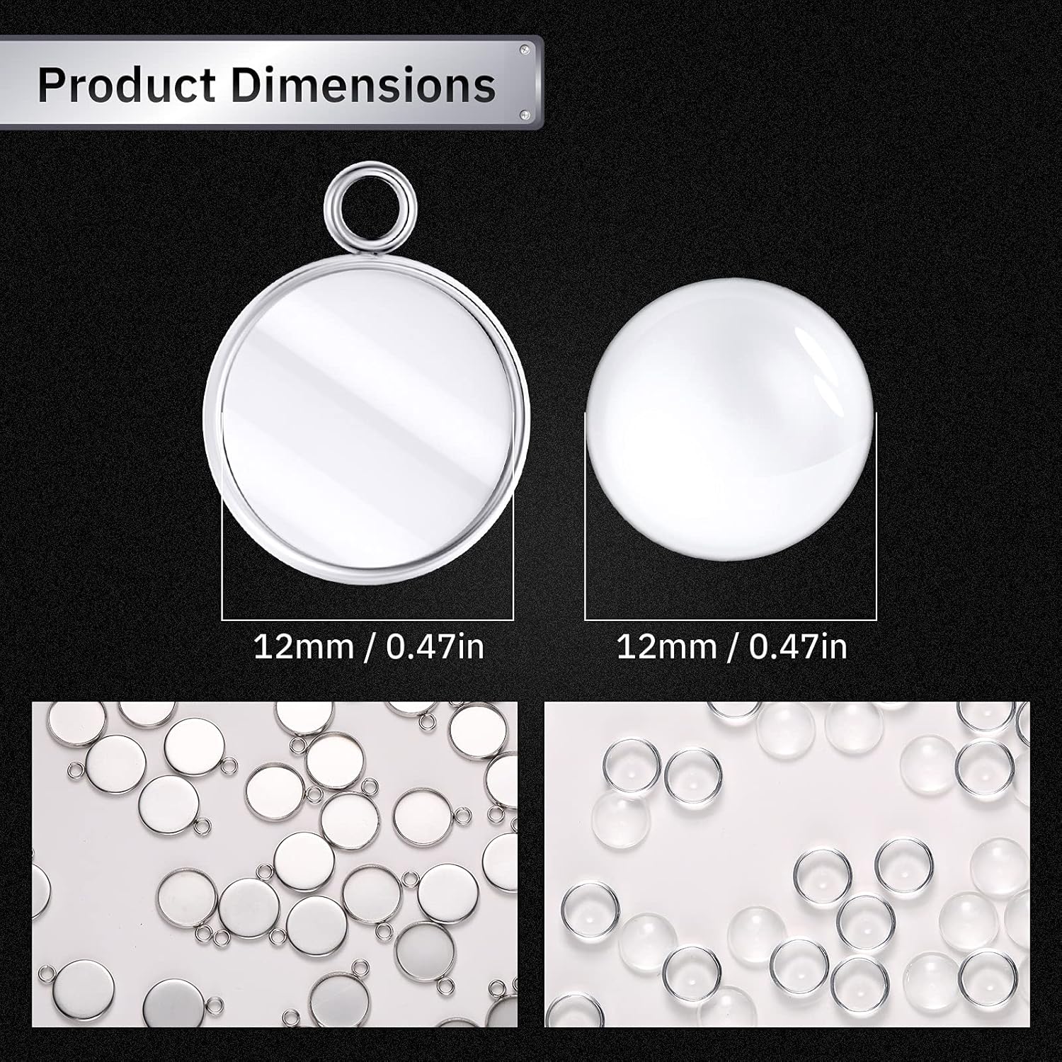 20 pièces en acier inoxydable  - Resin Art Pendant avis et prix