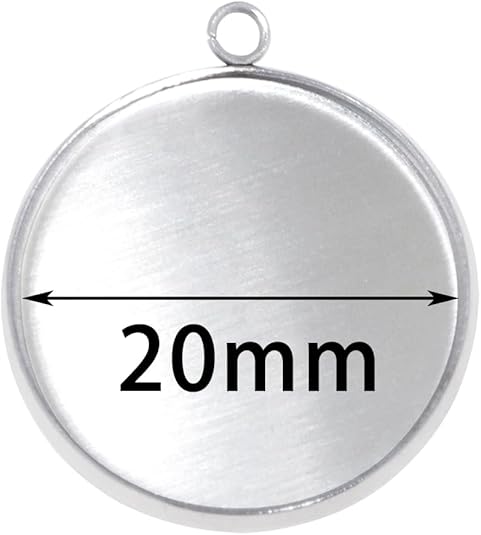 20 pièces en acier inoxydable  - Resin Art Pendant avis et prix