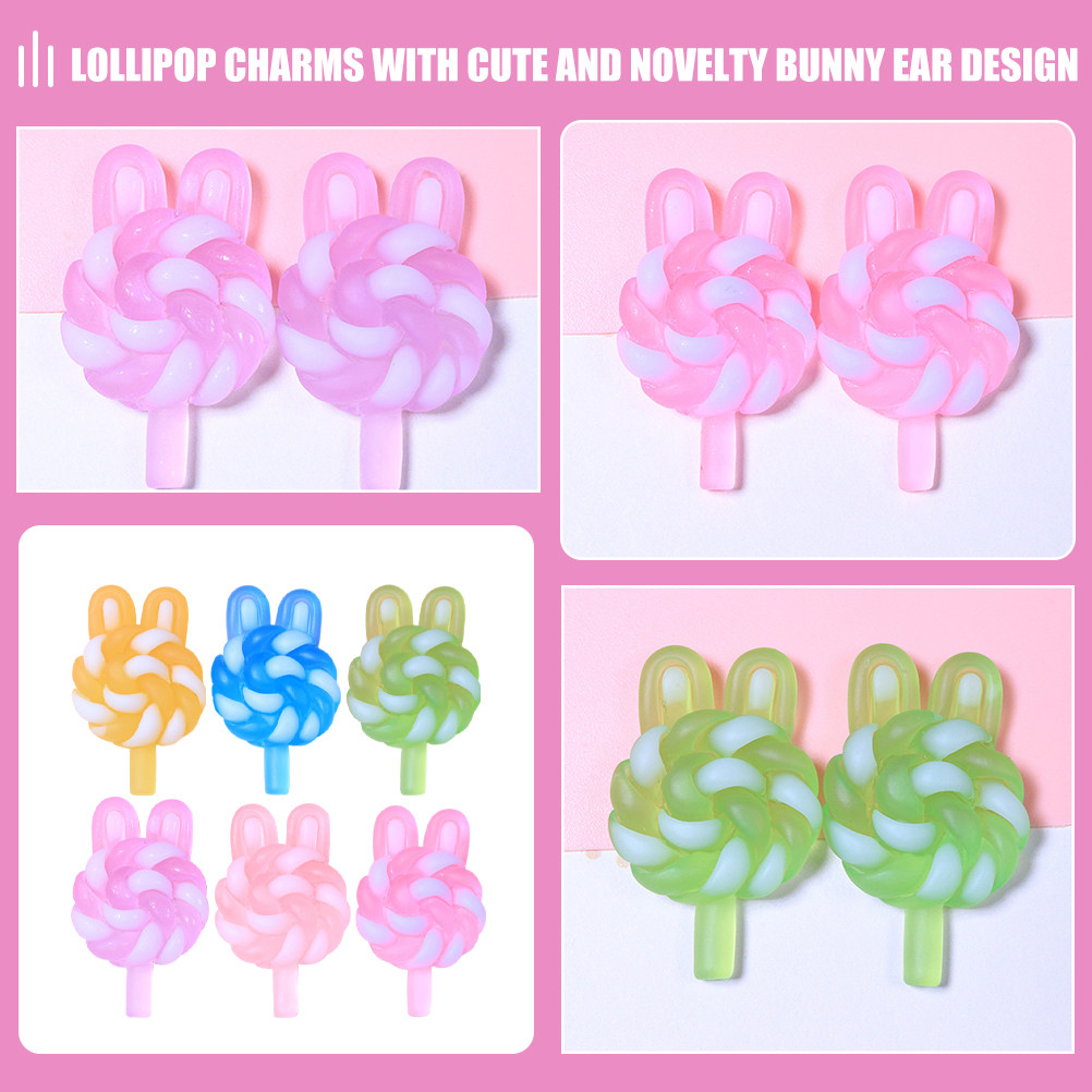 24 Breloques Sucettes Mignonne - Resin Art Pendant avis et prix
