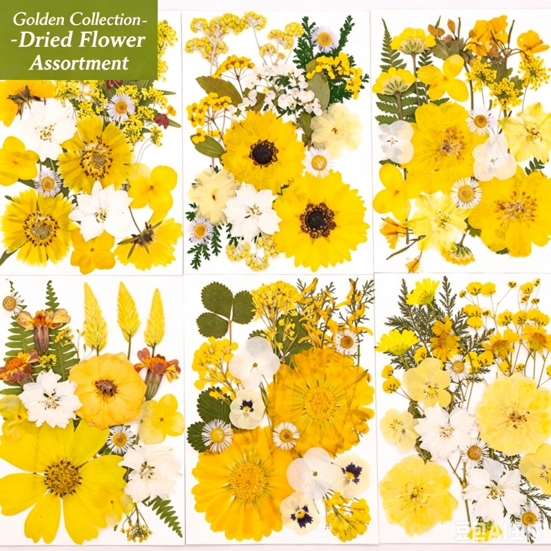6 types de packs de fleurs séc - Dried Flower Pressed avis et prix
