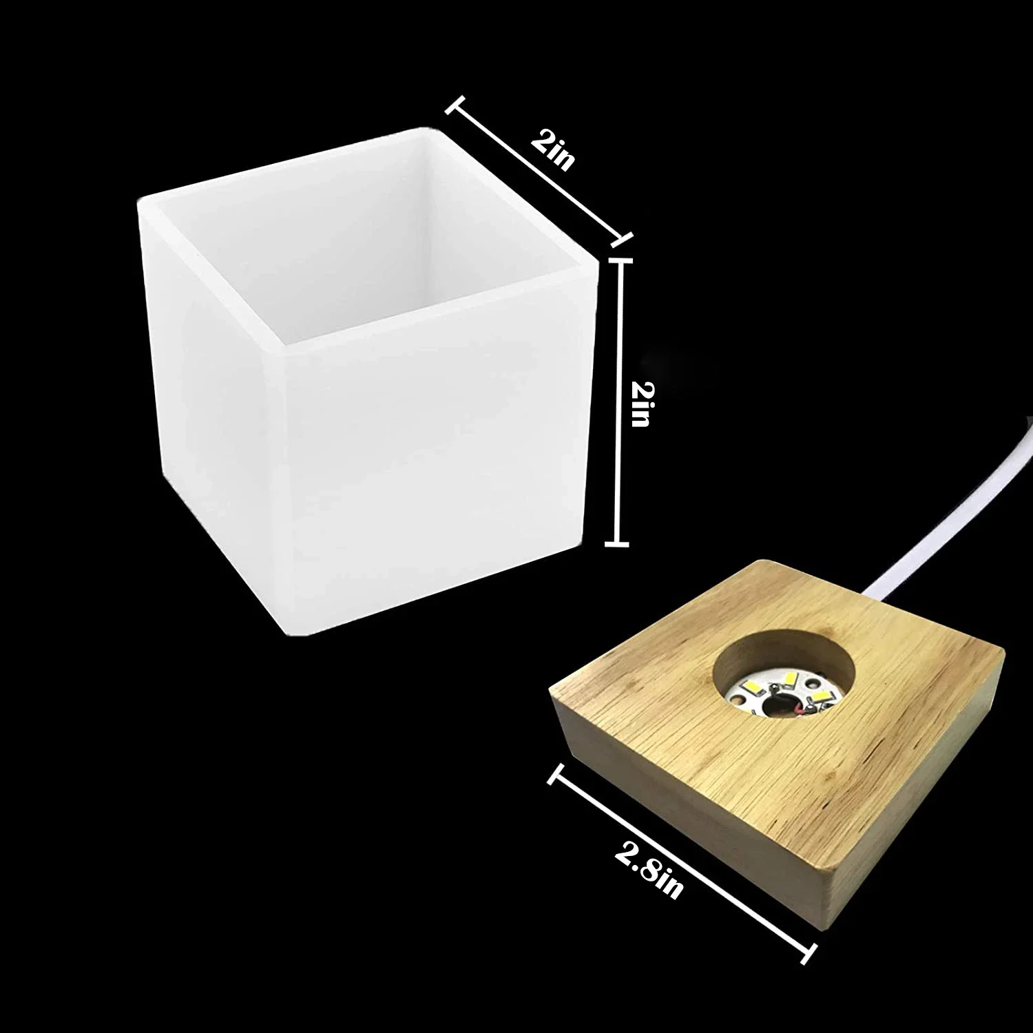 Moule en résine légère carrée, - Resin Art Equipment avis et prix