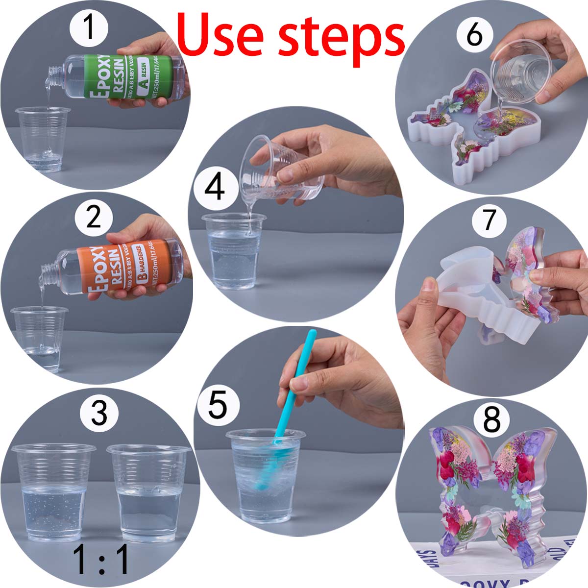 Kit de résine époxy Anti-jauni - Resin Art Kit With Molds avis et prix