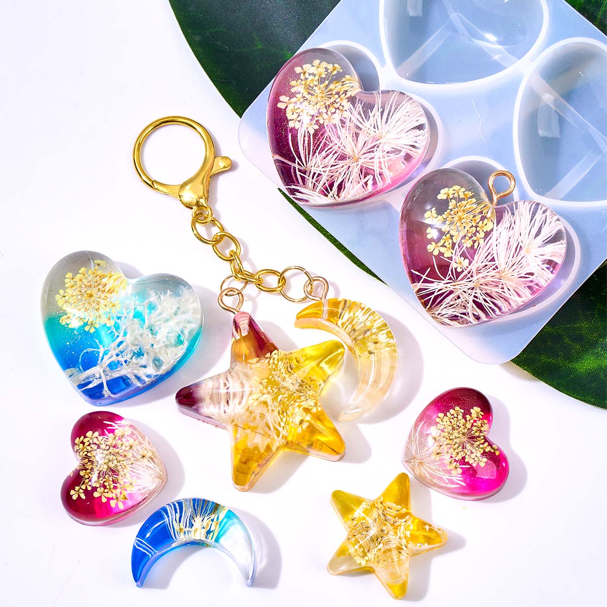 Moule en silicone Cœur Étoile  - Resin Art Kit With Molds avis et prix