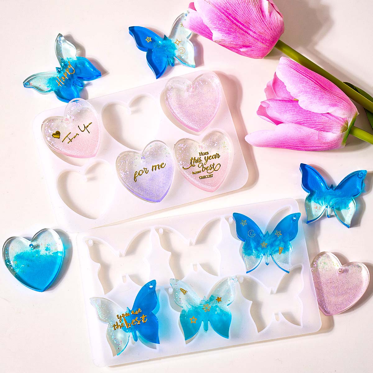 Moule en silicone à six cavité - Resin Art Kit With Molds avis et prix