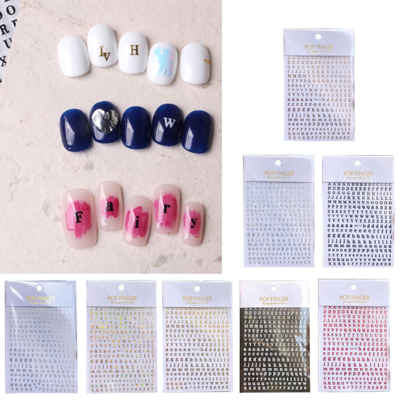 Autocollants Nail Art alphabet - Resin Art Equipment avis et prix