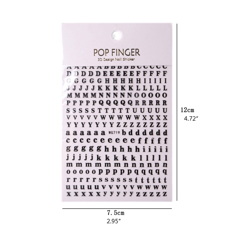 Autocollants Nail Art alphabet - Resin Art Equipment avis et prix