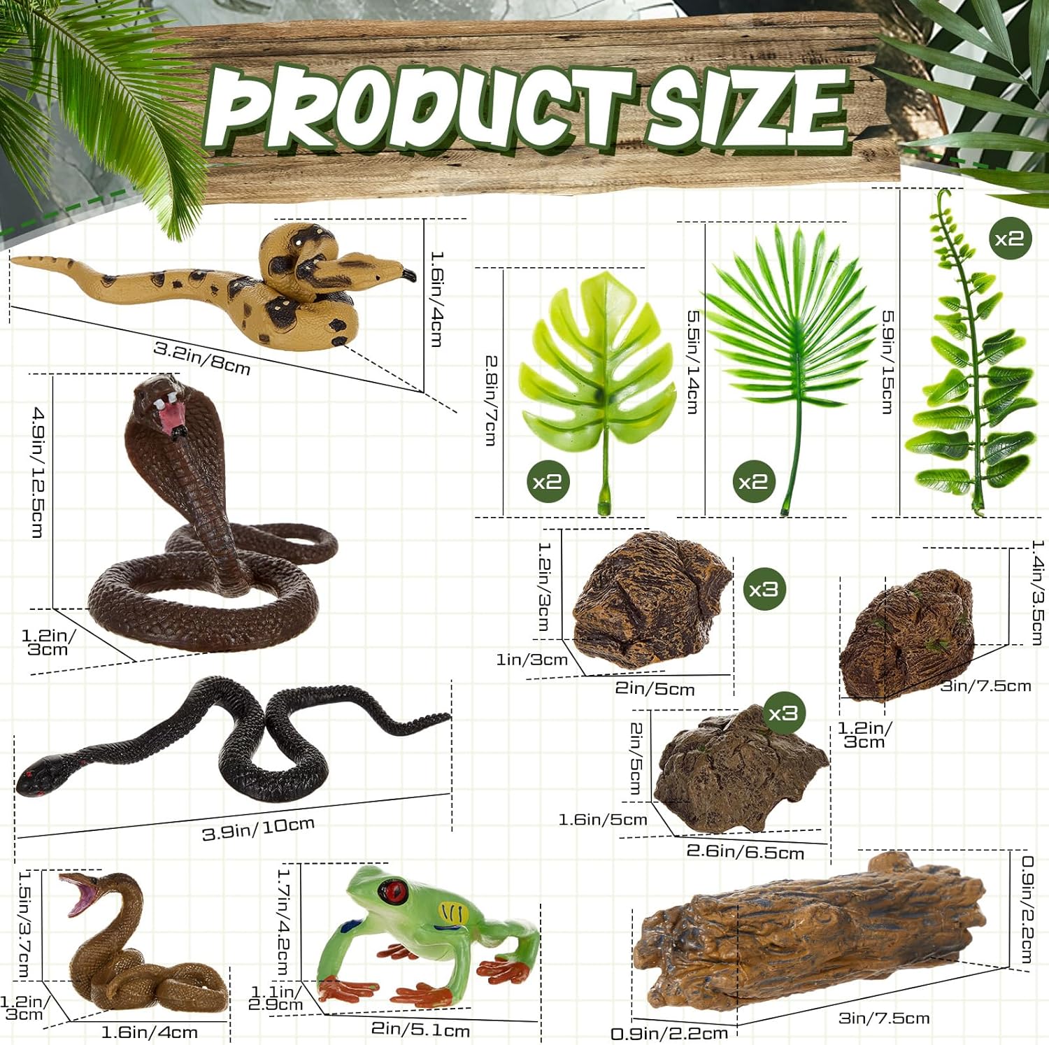19 Pièces Décorations de gâtea - Resin Art Tree avis et prix