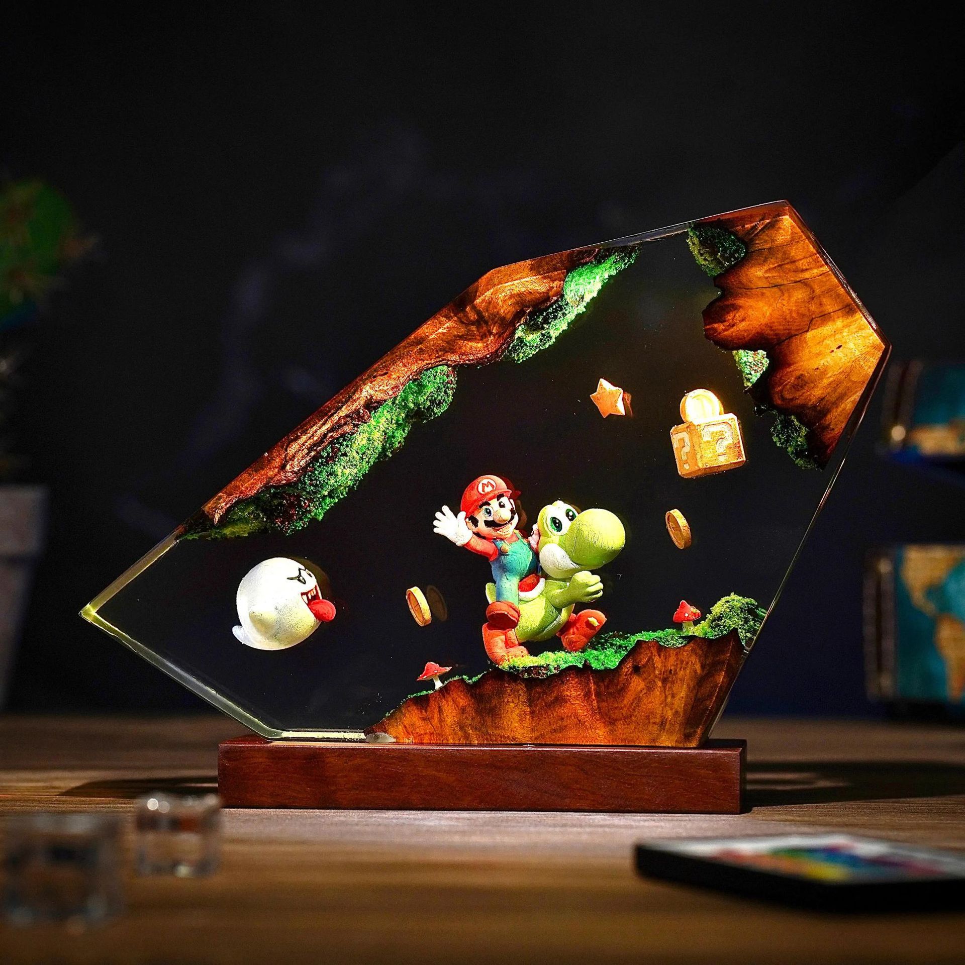 Lampe de table en résine, figu - Resin Art Toys avis et prix