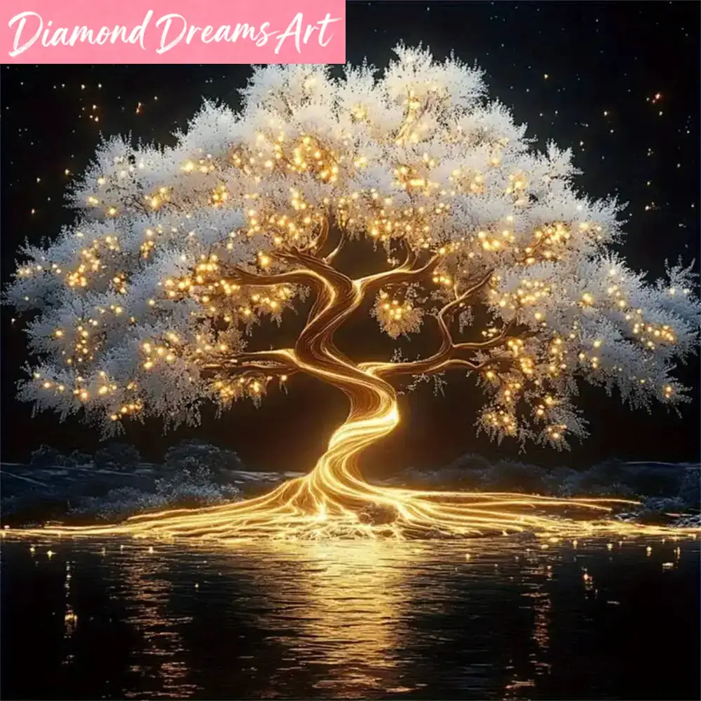 Peinture au diamant sans cadre - Resin Art Tree avis et prix