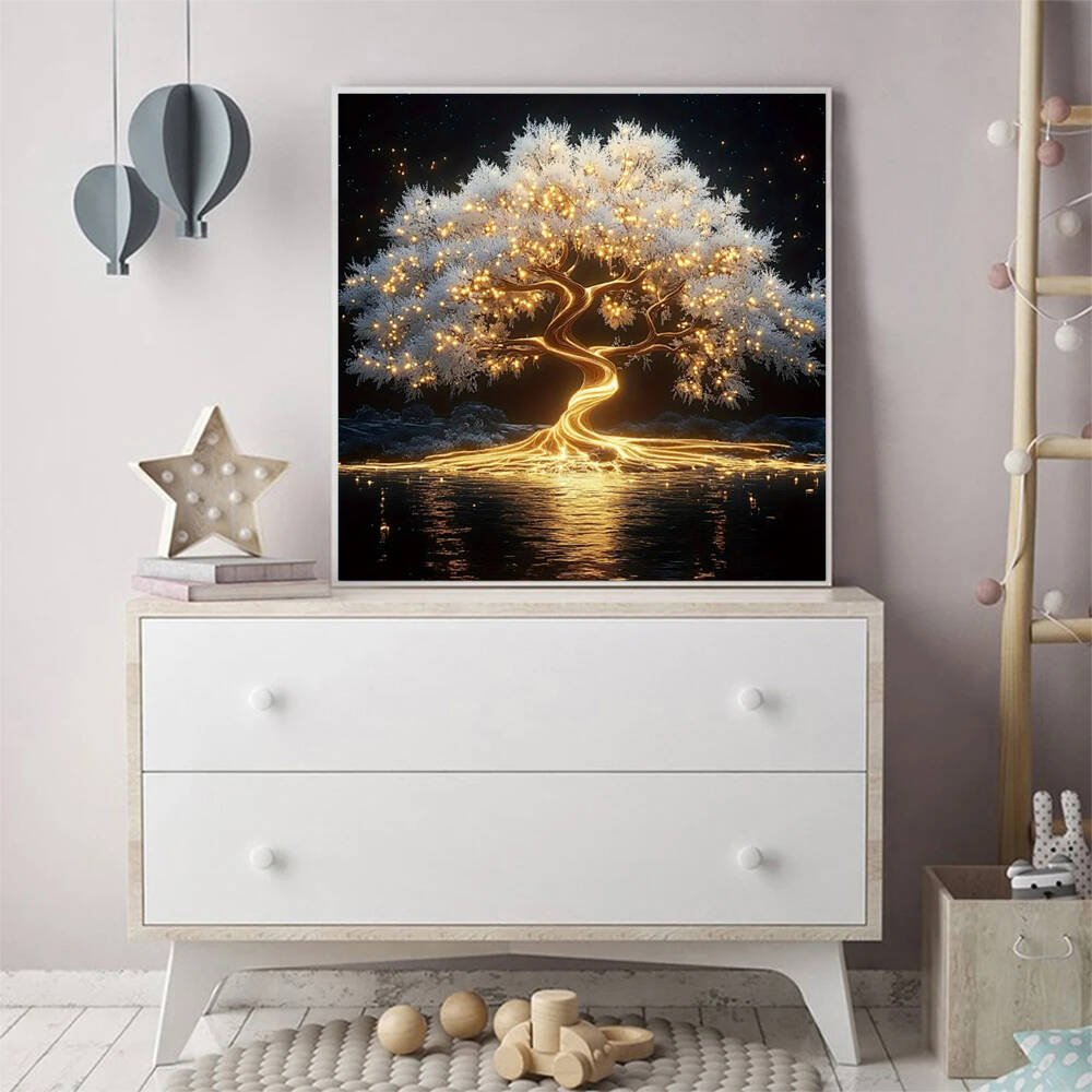 Peinture au diamant sans cadre - Resin Art Tree avis et prix