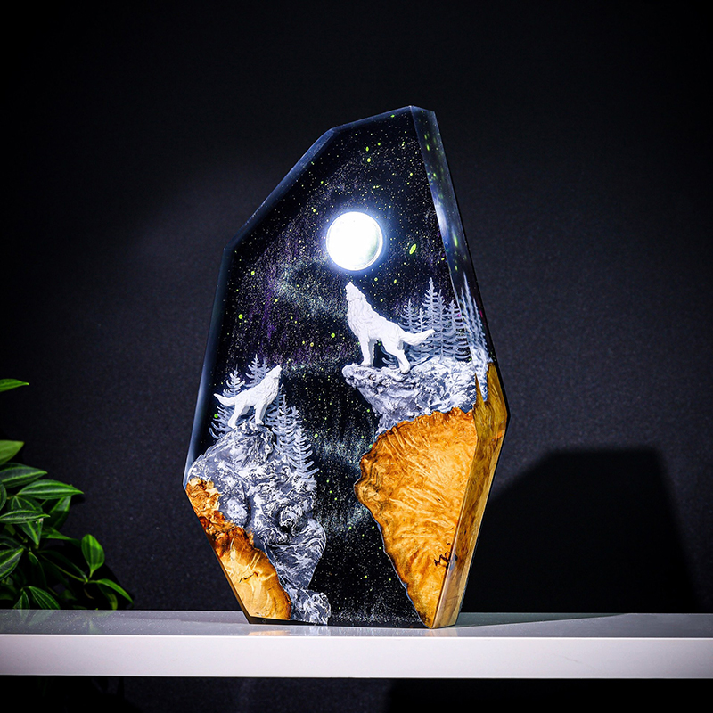 Lampe de Table en Résine Figur - Resin Art Table avis et prix