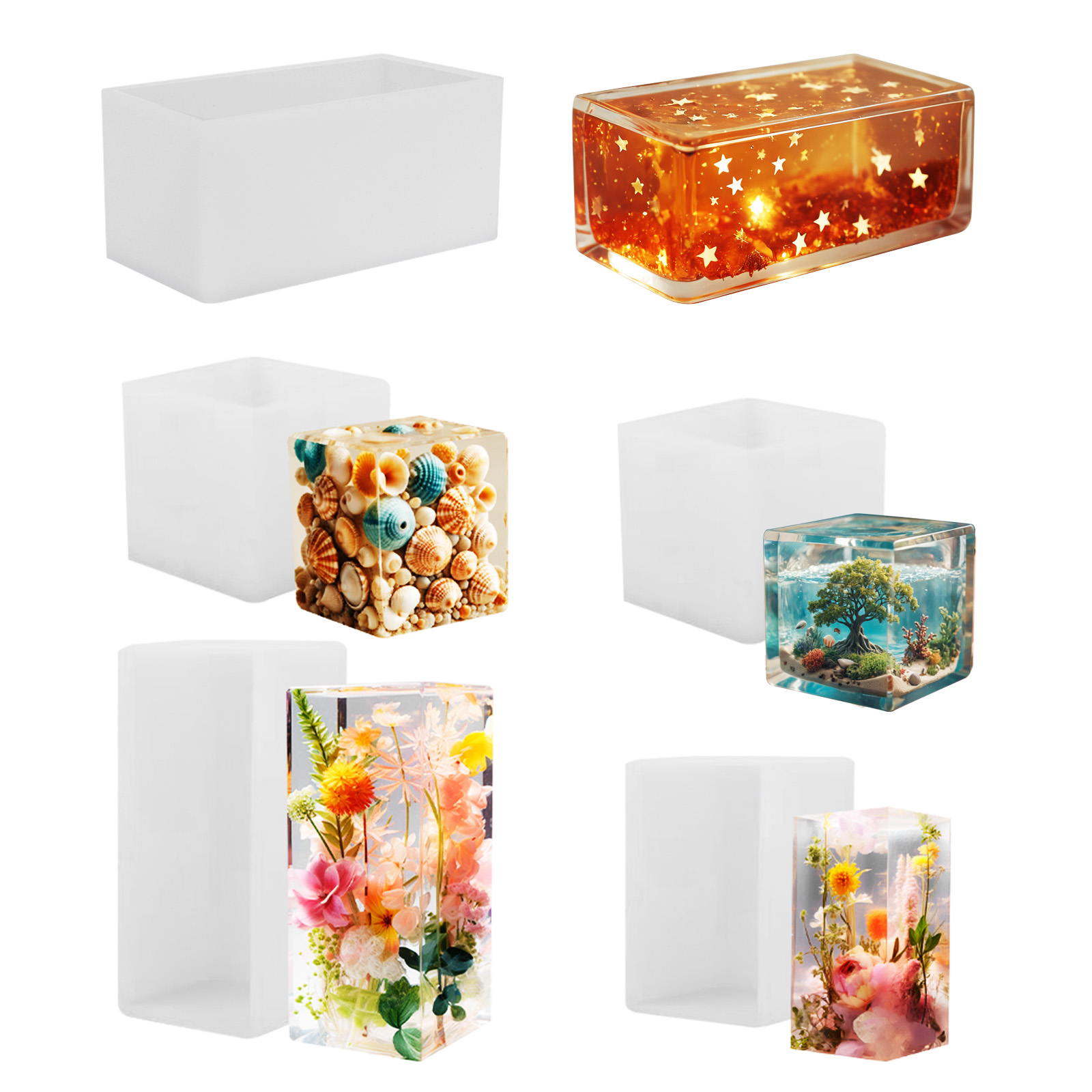Moule en silicone pour moulage - Resin Art Kit With Molds avis et prix