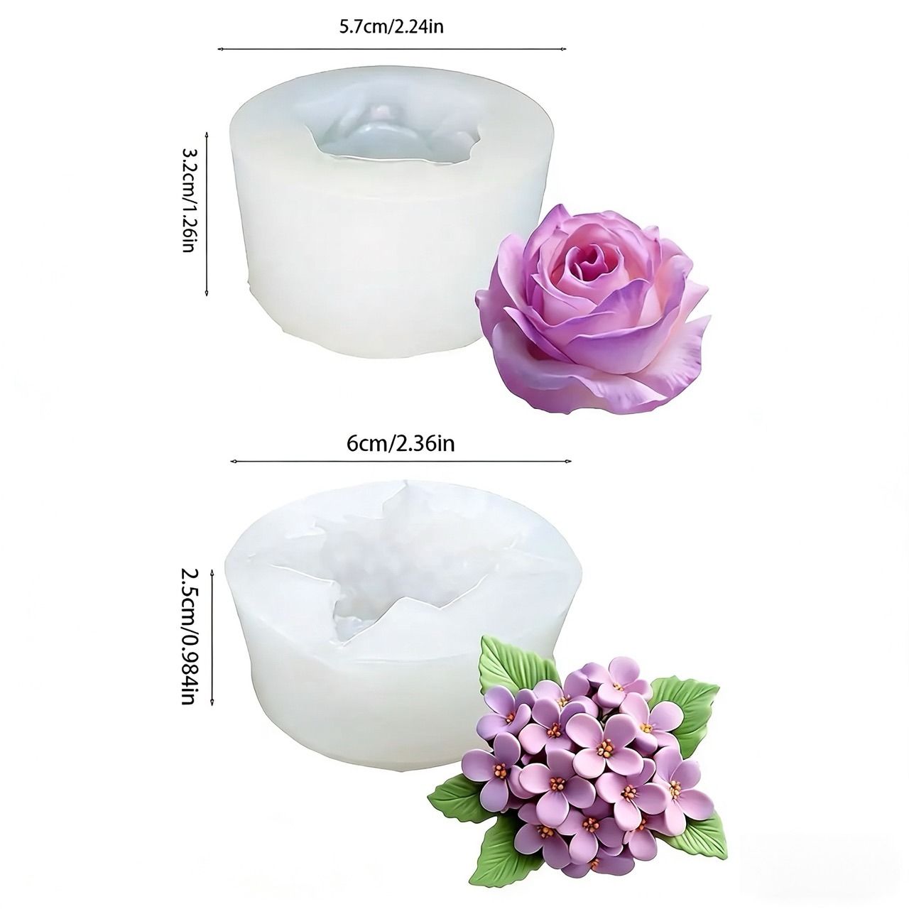 2 morceaux de moules en silico - Resin Art For Wedding Gift avis et prix