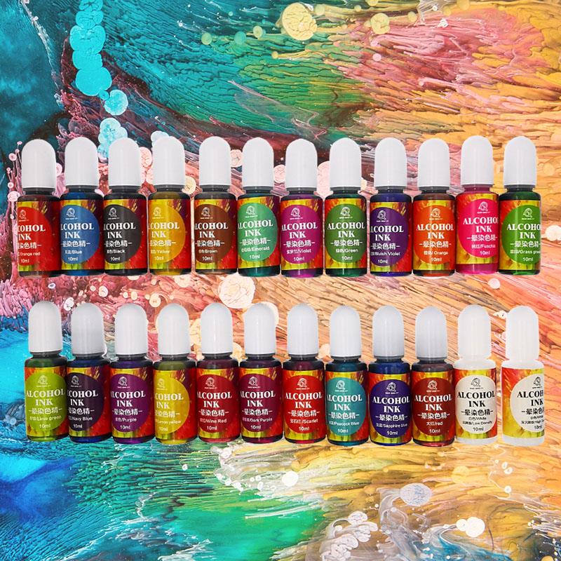 Pigment liquide d'encre d'art  - Resin Pigment Alcohol Ink avis et prix